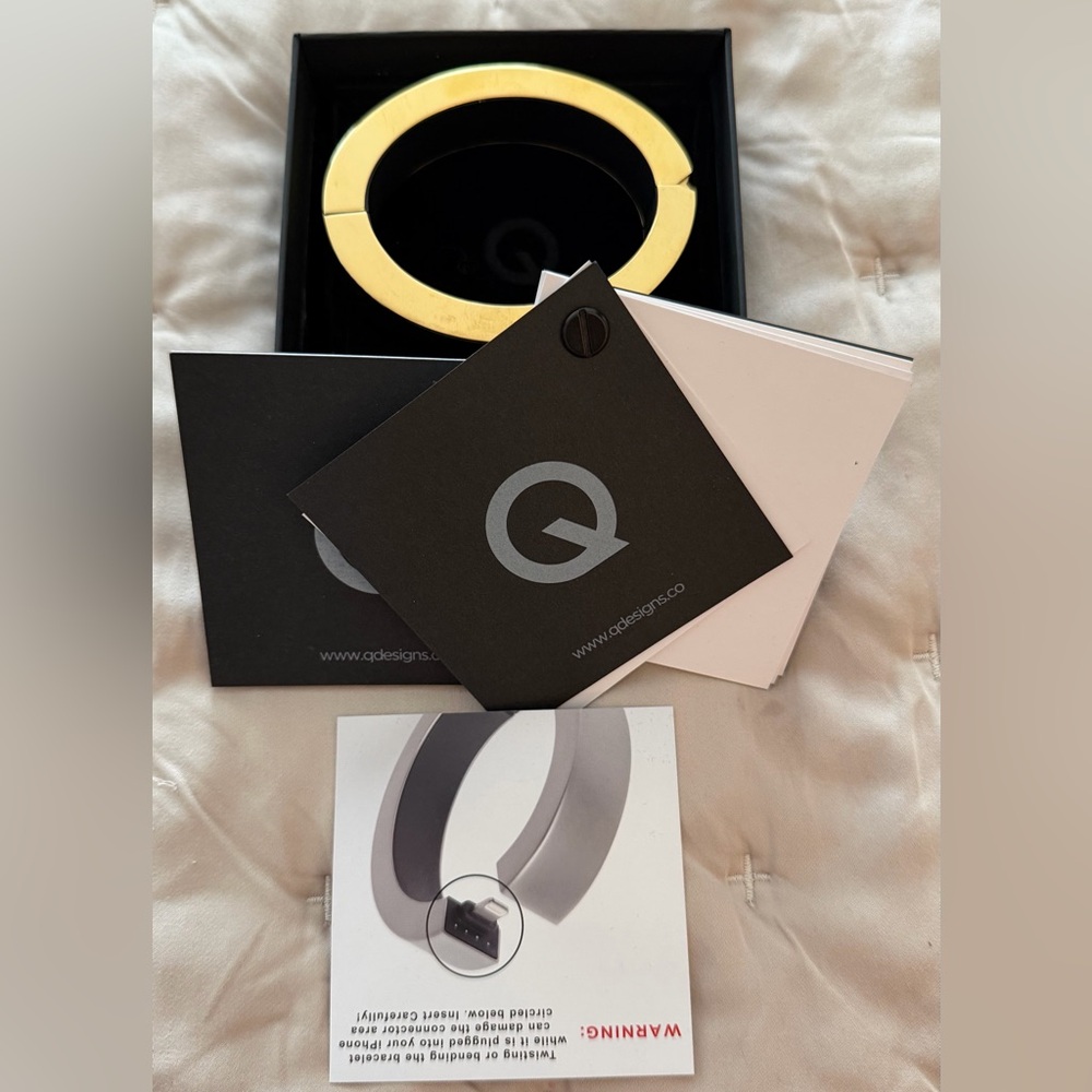 Q Designs Gold iPhone Charging Bracelet